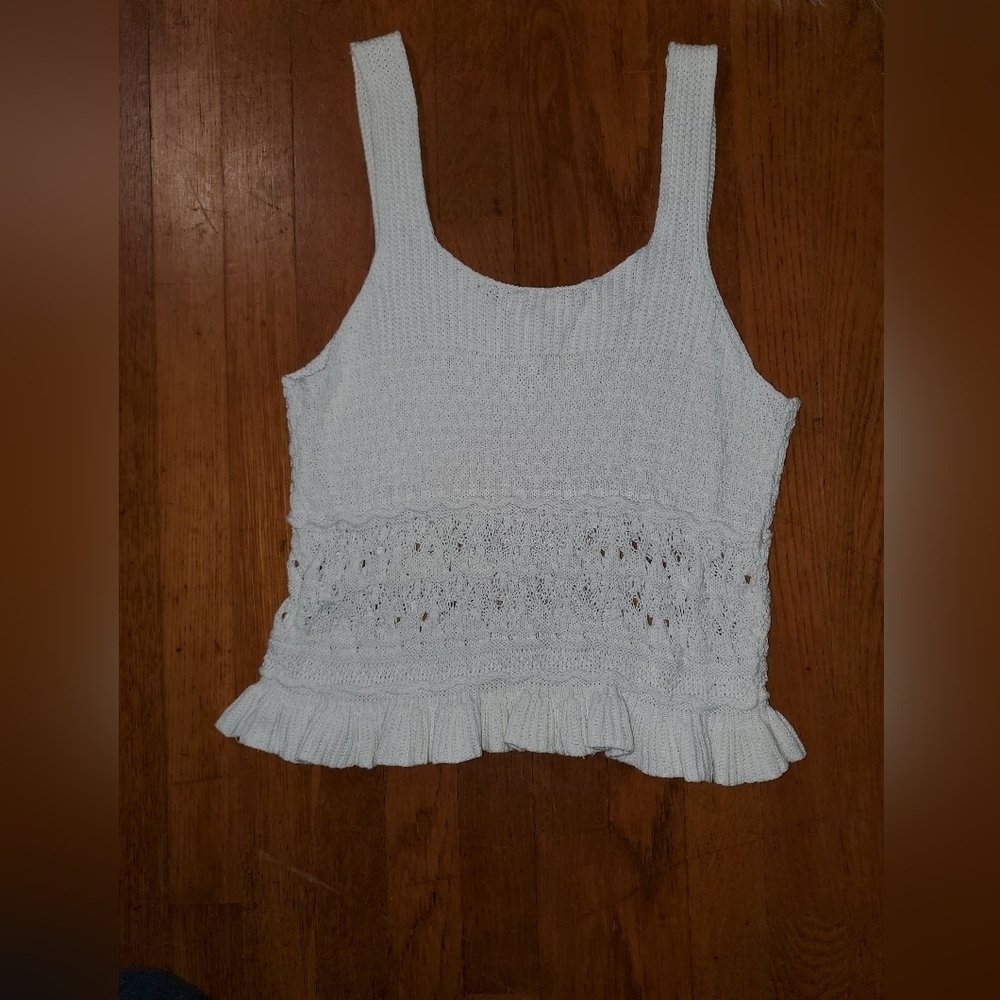 Blu Pepper Knit Tank Top With Ruffle - Picture 8 of 10